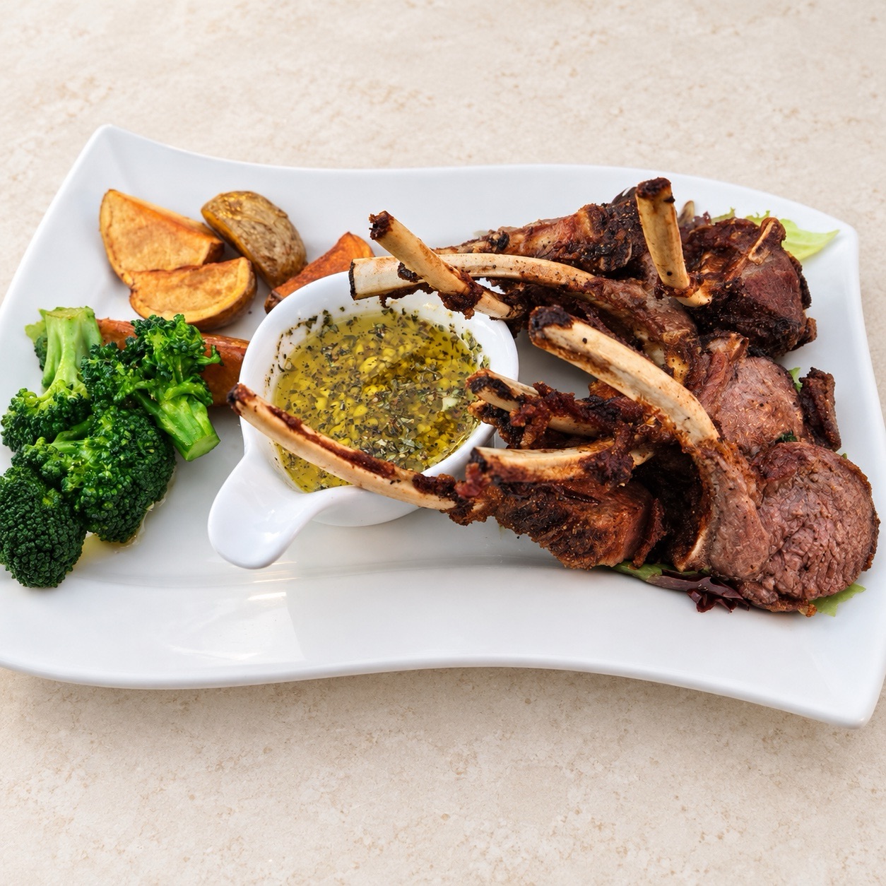 Rack of Lamb at Sicilia In Bocca